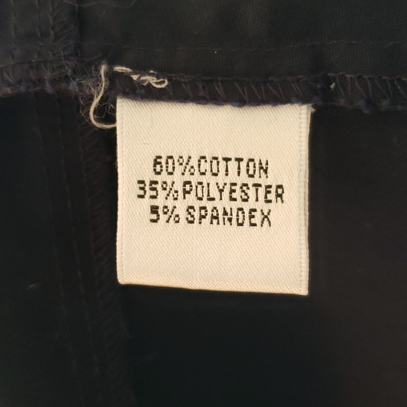 Talbots Button Down Navy Blue Blouse with Roses 4P - Picture 11 of 11